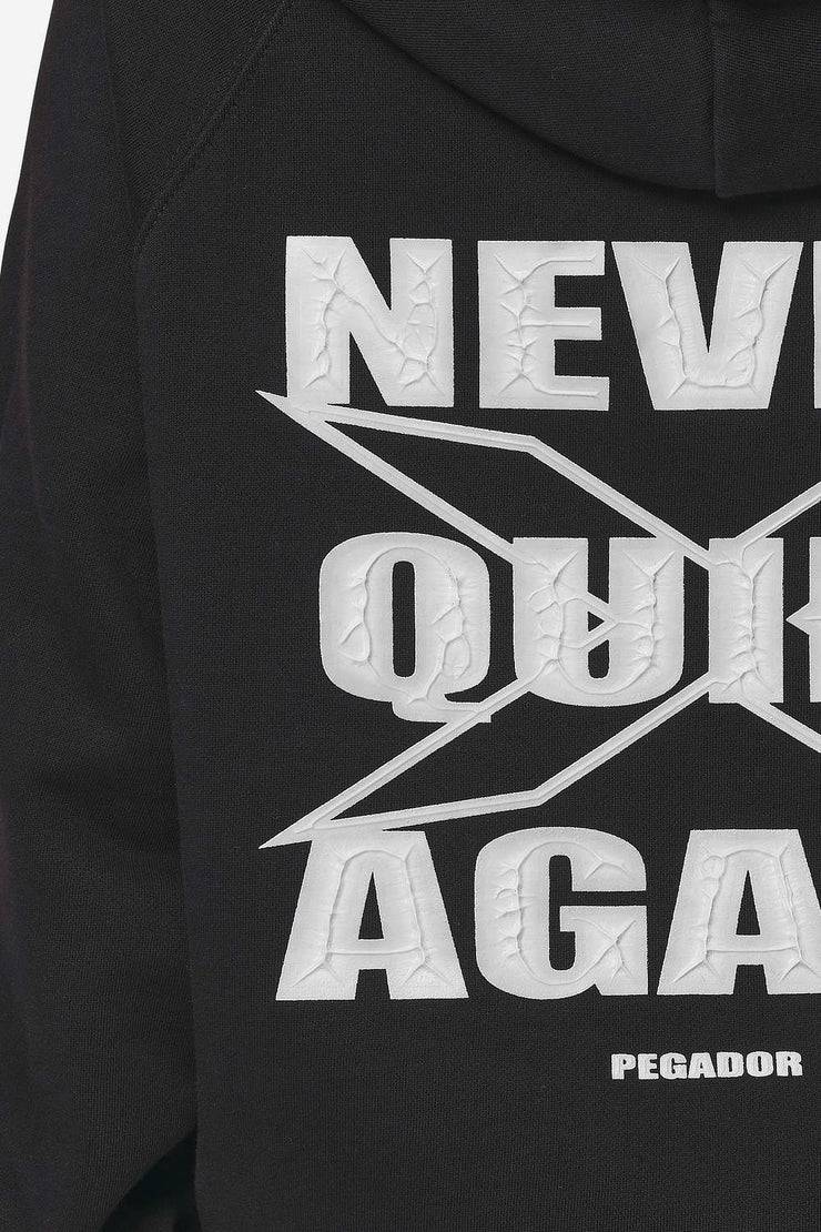 Pegador Belly Oversized Hoodie Washed Black