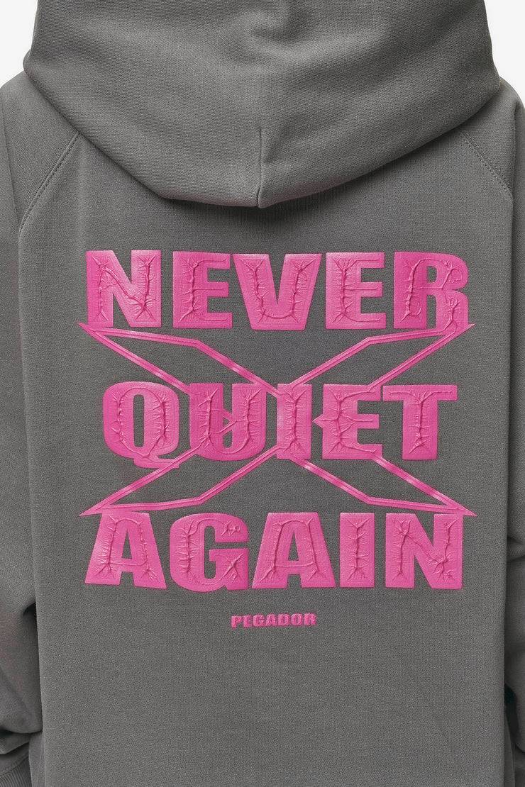 Pegador Belly Oversized Hoodie Washed Deep Grey