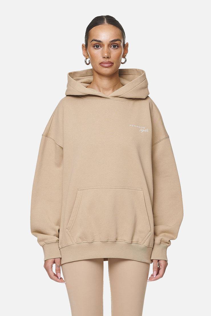 Pegador Berri Oversized Hoodie Washed Safari Sand
