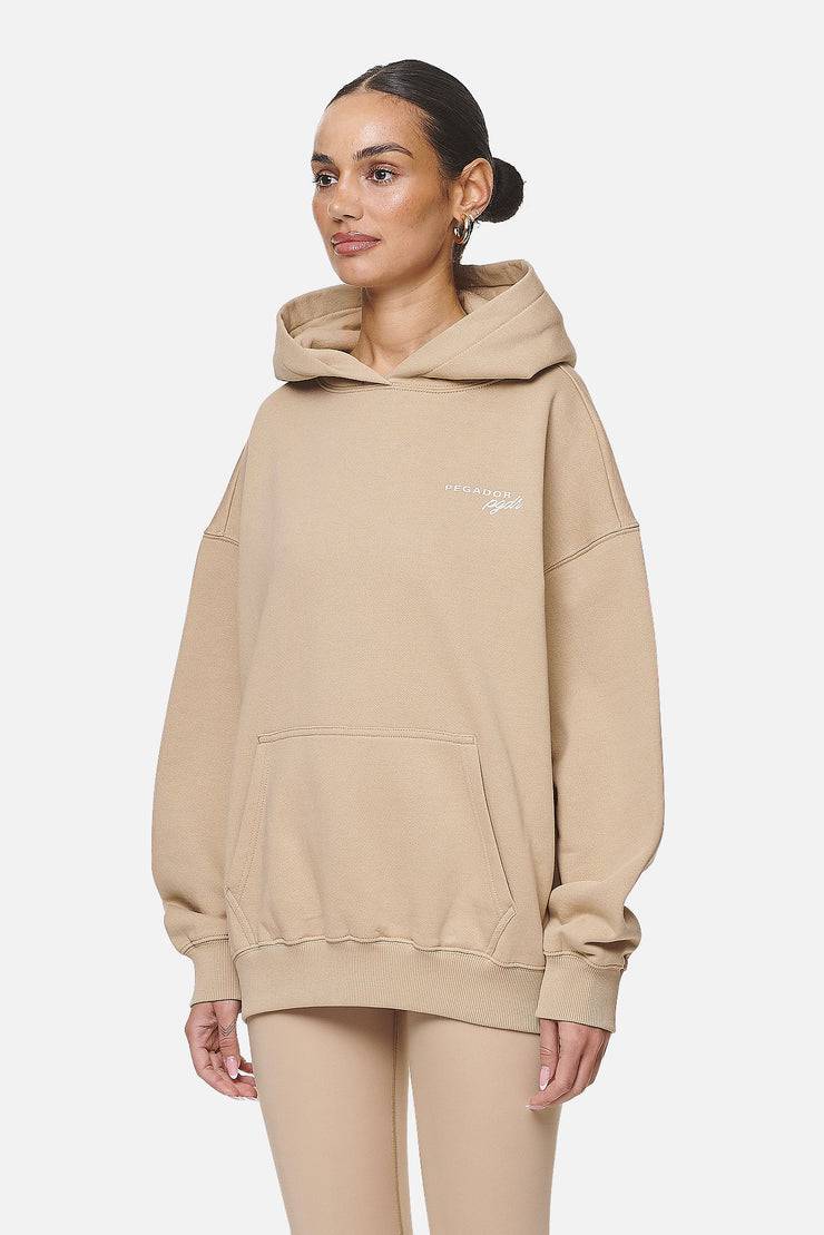 Pegador Berri Oversized Hoodie Washed Safari Sand