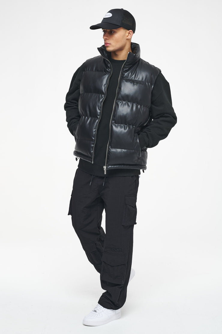 Pegador Bonac Baggy Track Pants Black