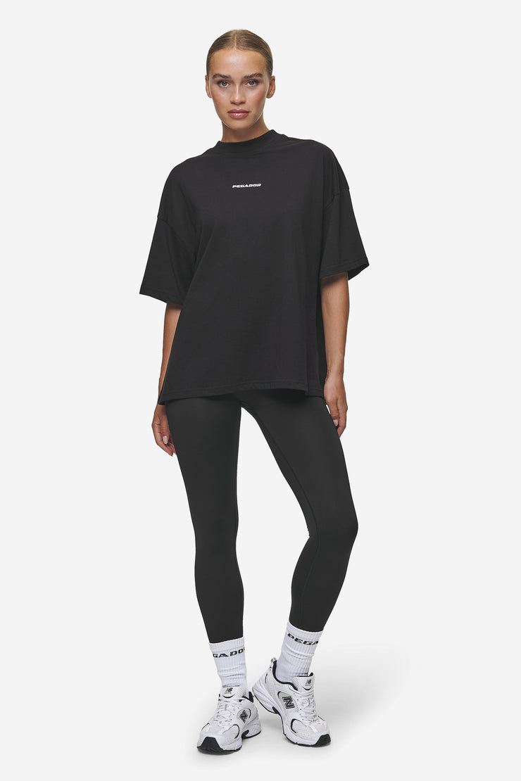 Pegador Bracy Heavy Oversized Tee Black White Gum