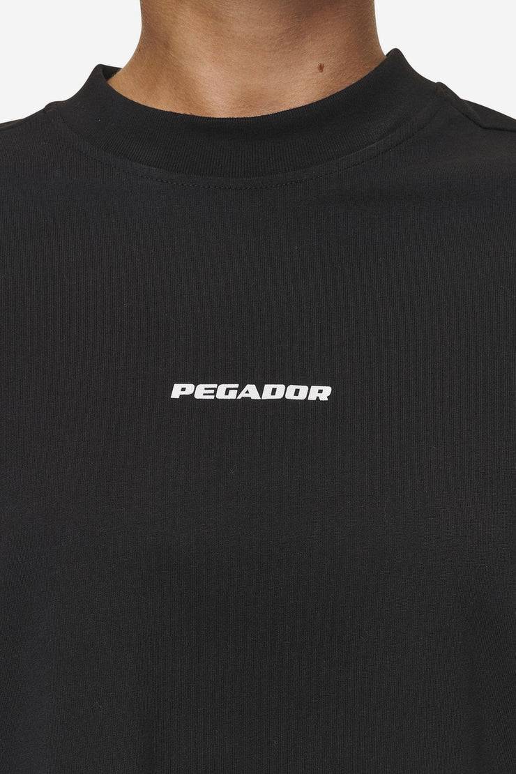 Pegador Bracy Heavy Oversized Tee Black White Gum
