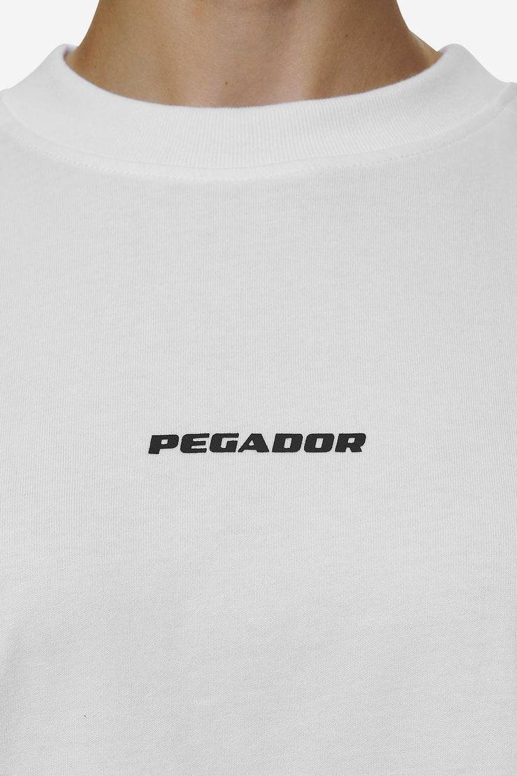 Pegador Bracy Heavy Oversized Tee White Black Gum