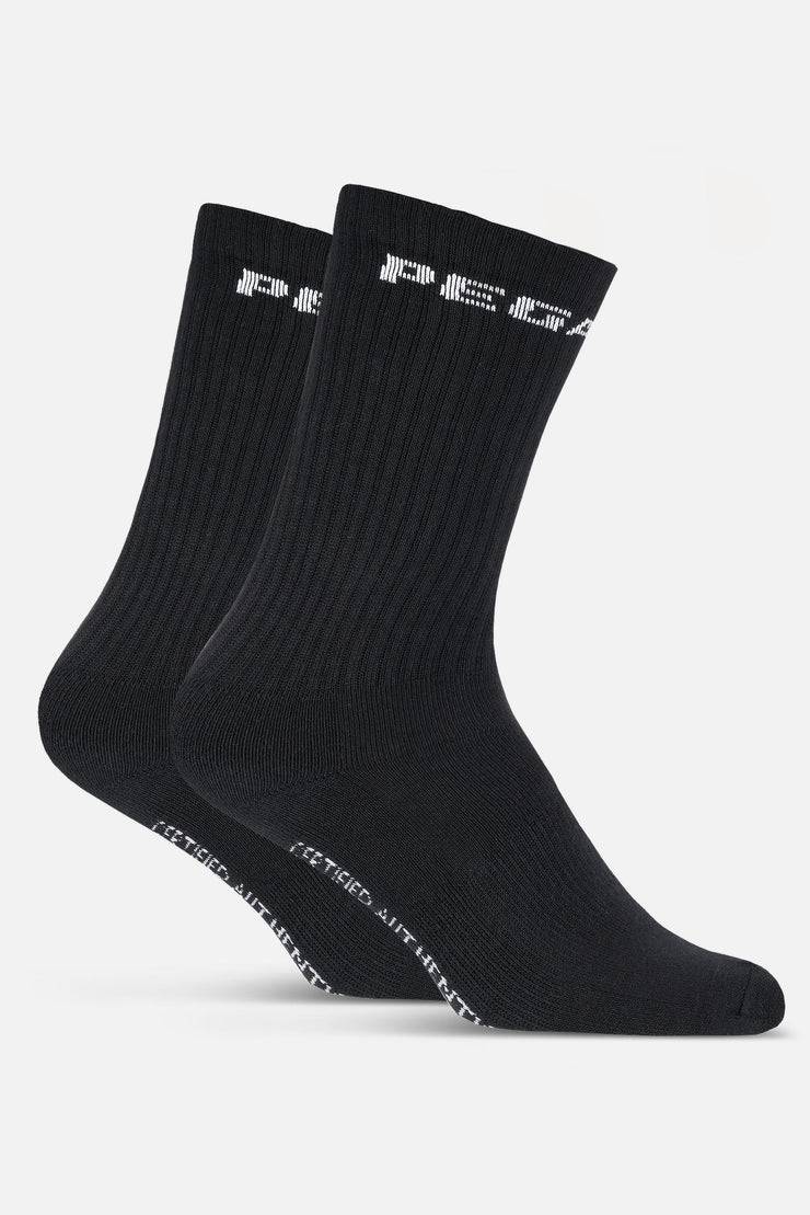 Pegador Certified Logo Socks Black White