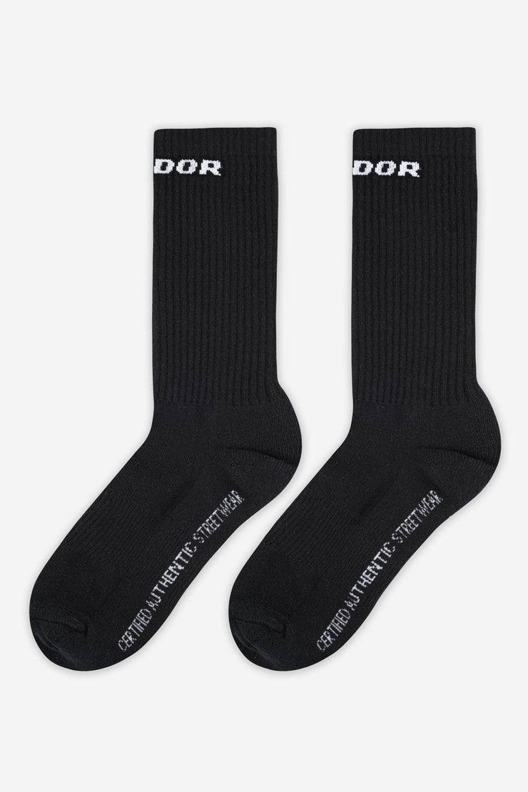 Pegador Certified Logo Socks Black White