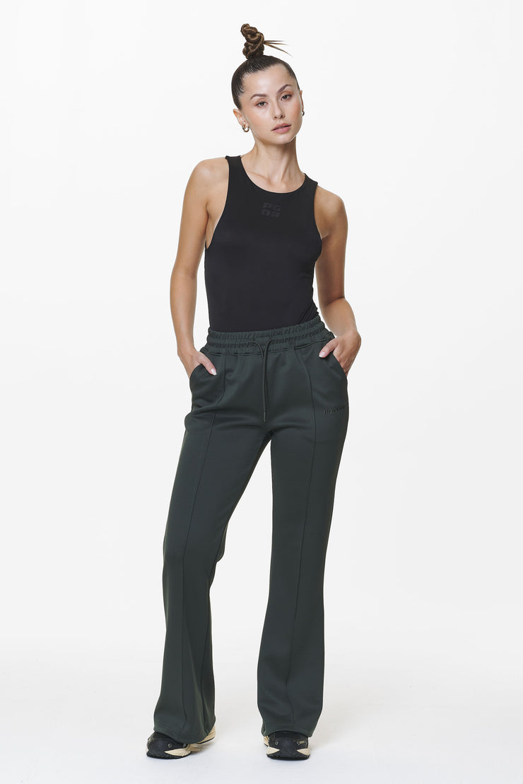 Pegador Clair Flared Track Pants Sage Green