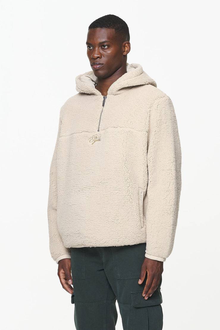 Pegador Clare Teddy Half Zip Hoodie Kingdom Beige