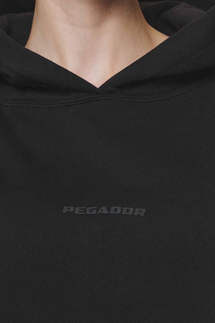 Pegador Clarita Logo Oversized Hoodie Black Gum