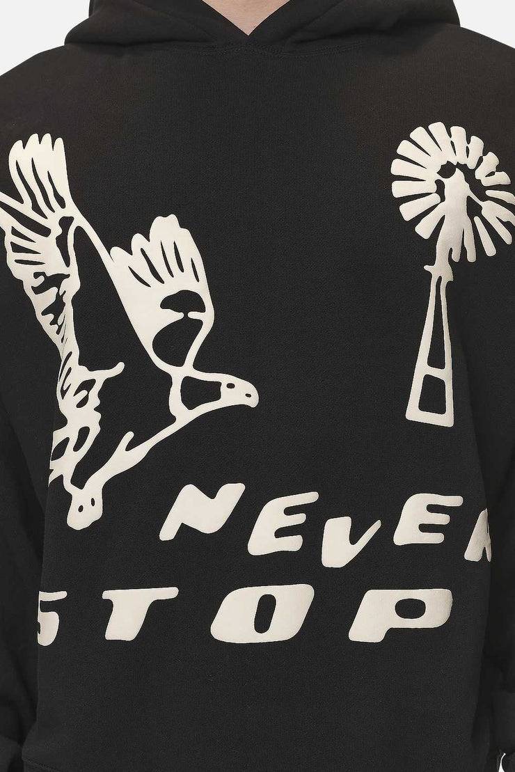 Pegador Clayson Boxy Hoodie Washed Black