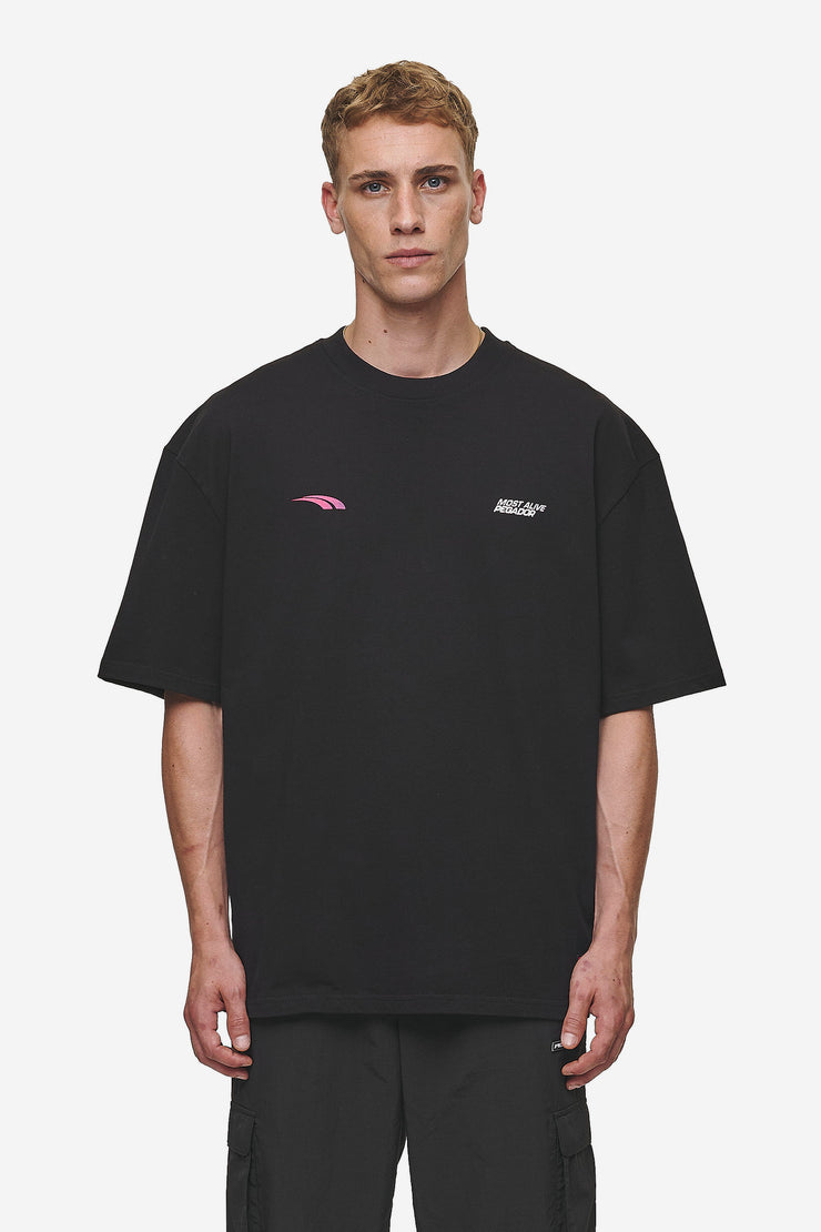 Pegador Clayton Oversized Tee Washed Black