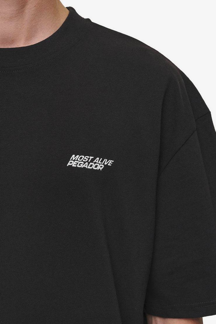 Pegador Clayton Oversized Tee Washed Black