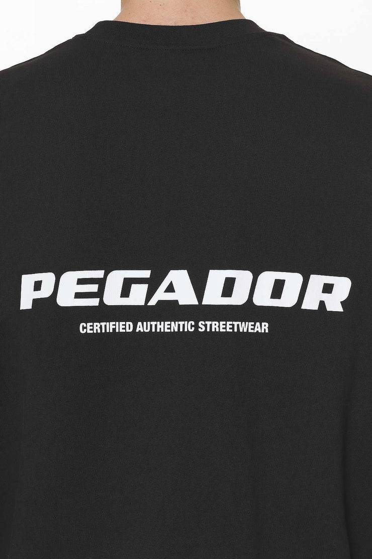 Pegador Colne Logo Oversized Tee Black