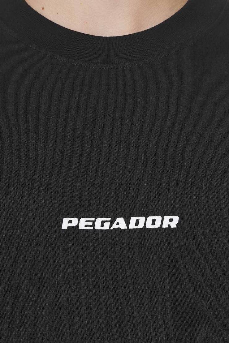 Pegador Colne Logo Oversized Tee Black