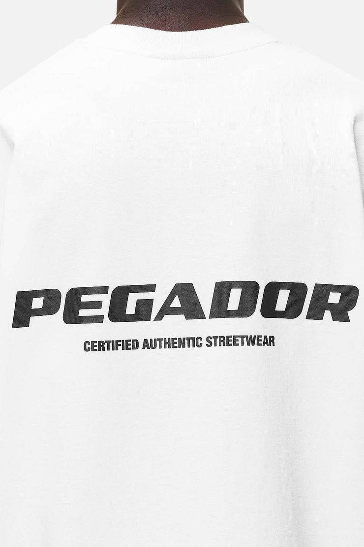 Pegador Colne Logo Oversized Tee White