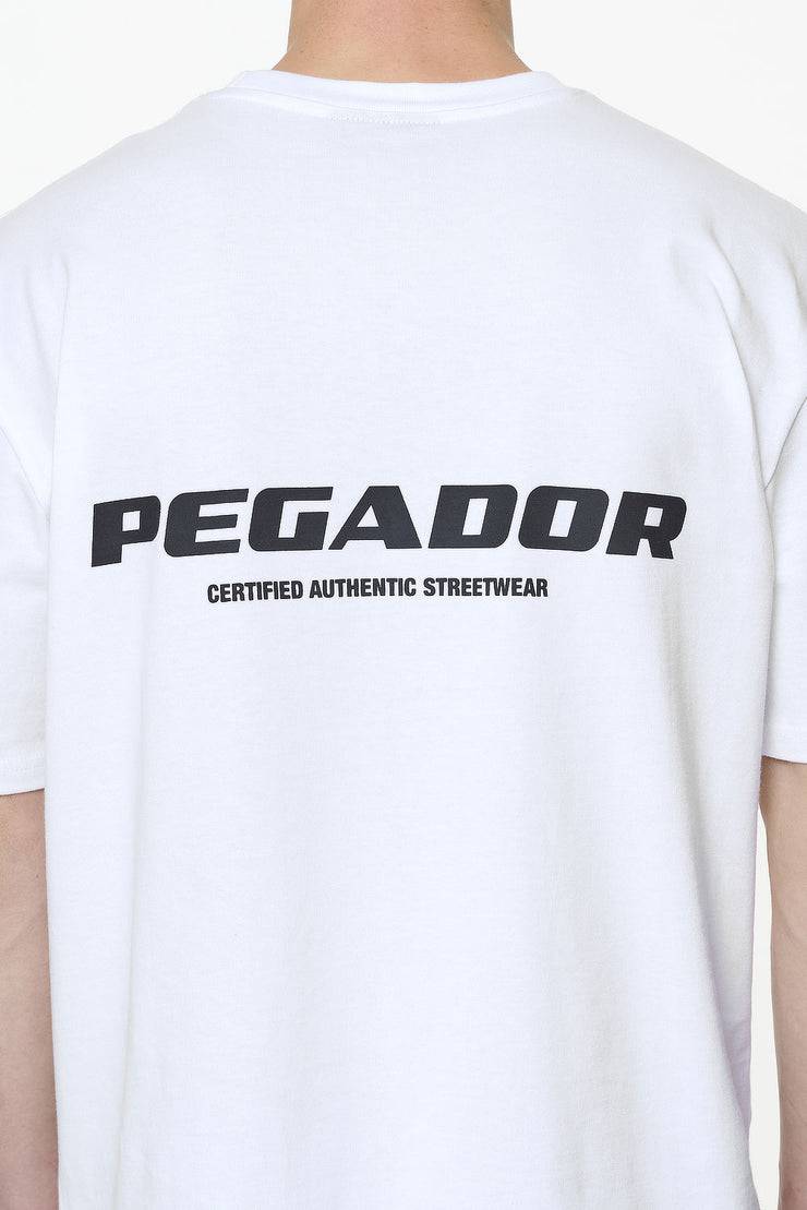 Pegador Colne Logo Oversized Tee White Gum