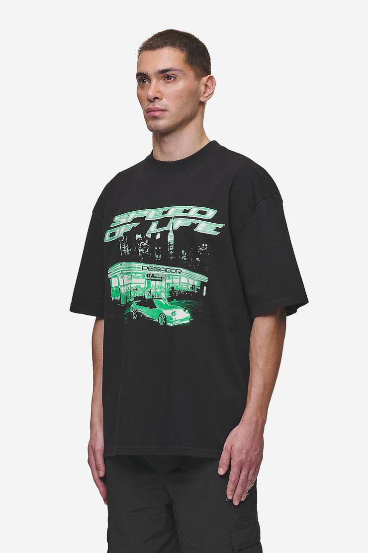 Pegador Conner Oversized Tee Washed Black