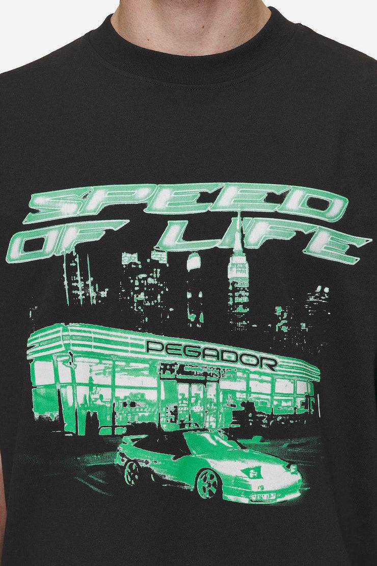 Pegador Conner Oversized Tee Washed Black