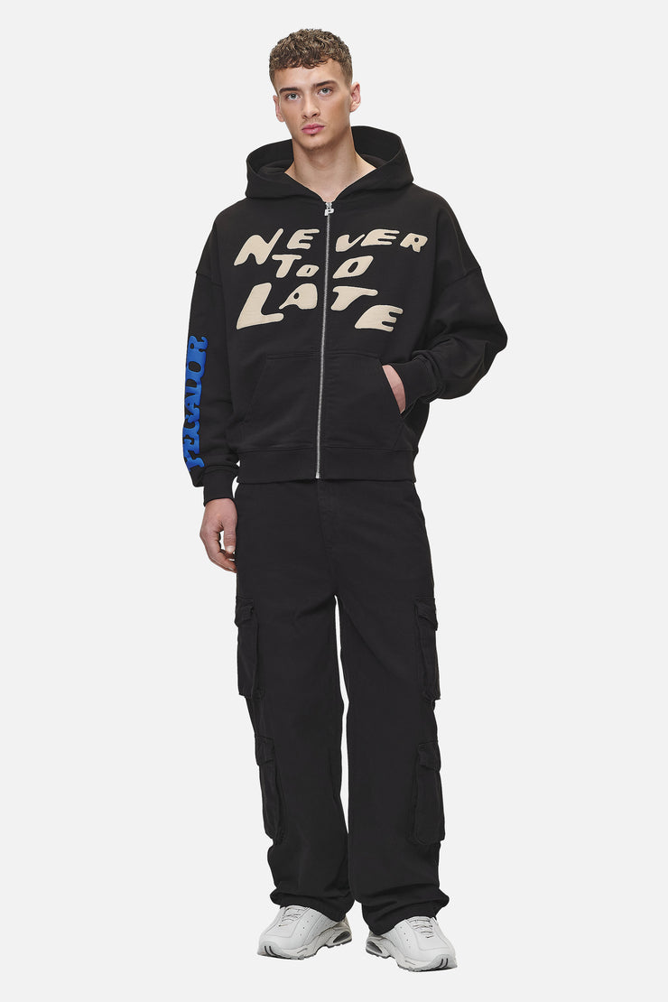 Pegador Corey Terry Boxy Sweat Jacket Washed Black