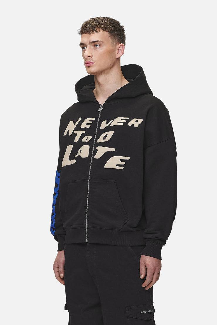 Pegador Corey Terry Boxy Sweat Jacket Washed Black