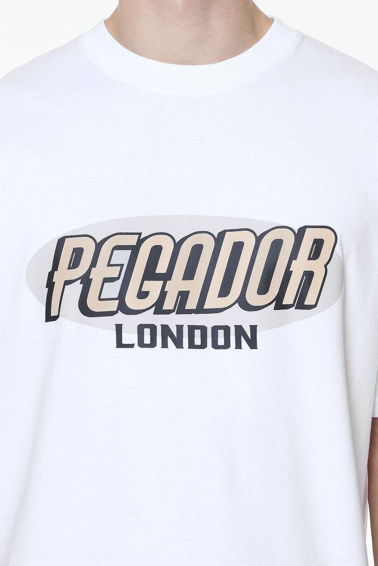 Pegador County Oversized Tee White