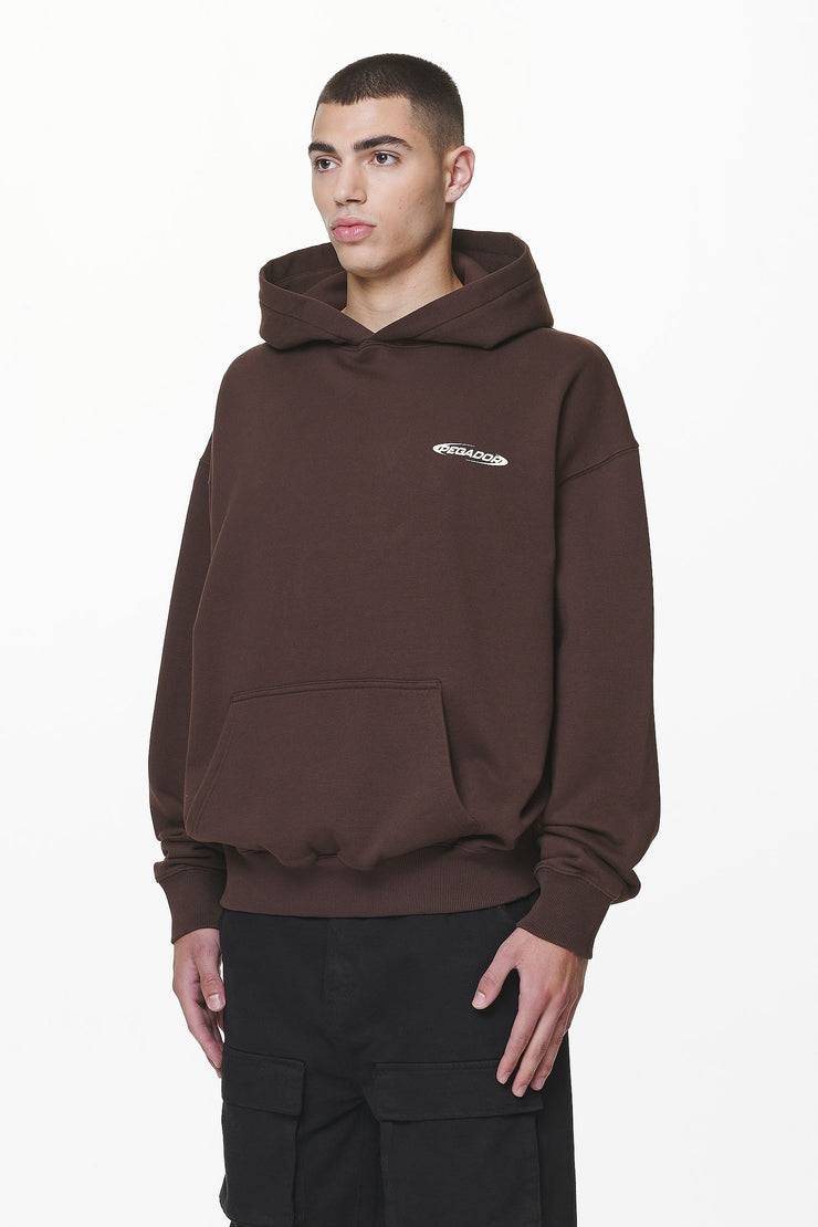 Pegador Crail Oversized Hoodie Washed Oak Brown