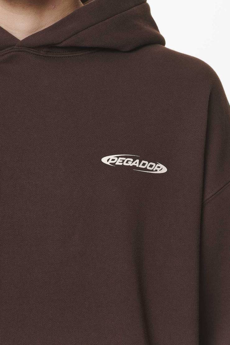 Pegador Crail Oversized Hoodie Washed Oak Brown