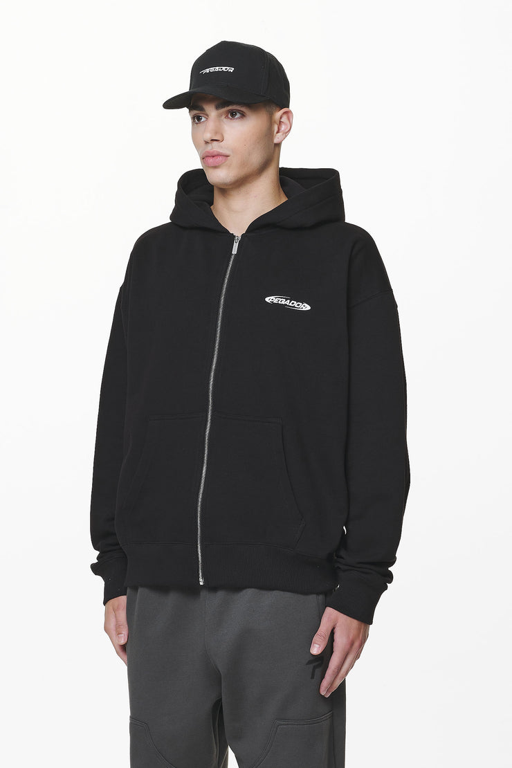 Pegador Crail Oversized Sweat Jacket Black