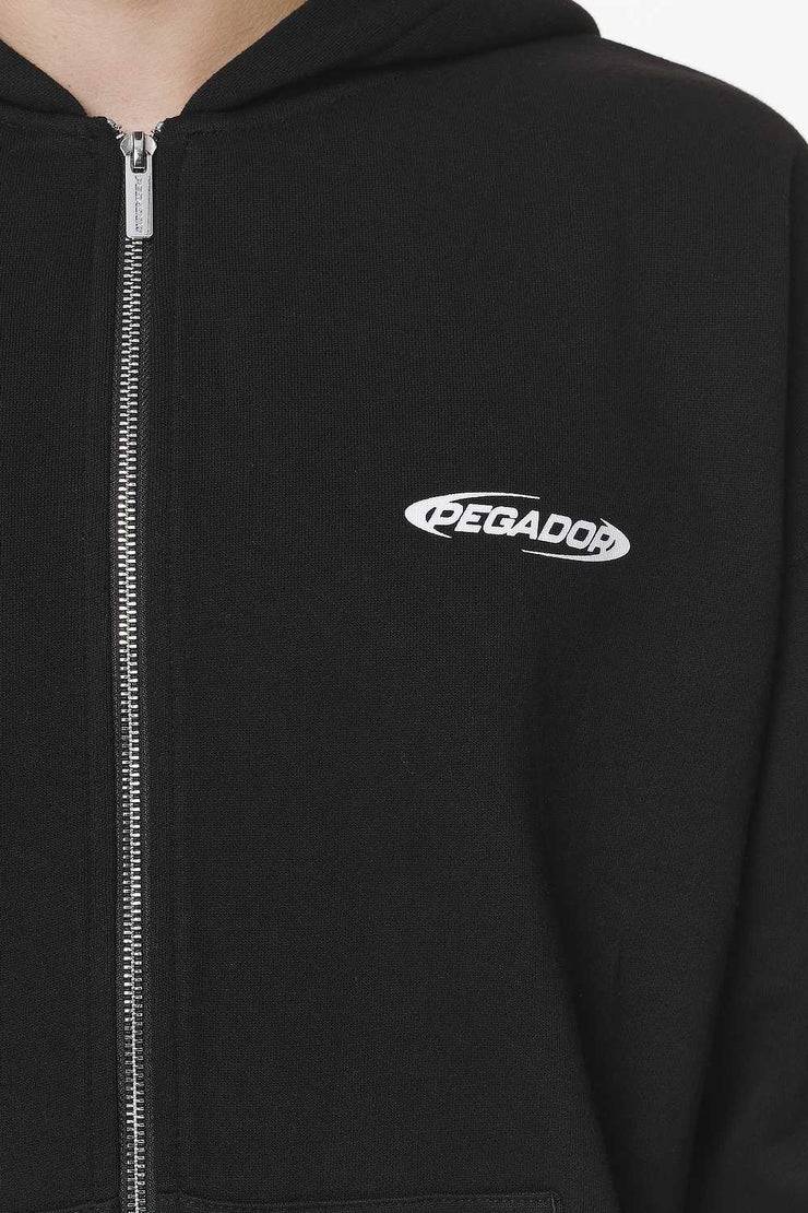 Pegador Crail Oversized Sweat Jacket Black