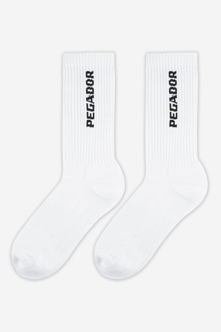 Pegador Cross Logo Socks White Black