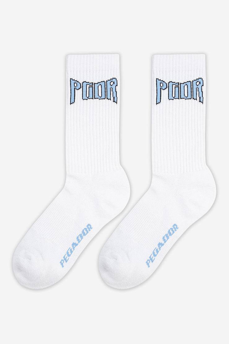 Pegador Crystal Socks White Baby Blue
