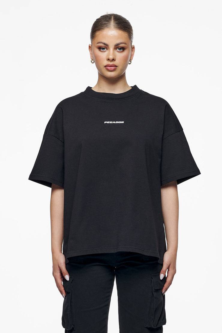 Pegador Culla Logo Heavy Oversized Tee Black