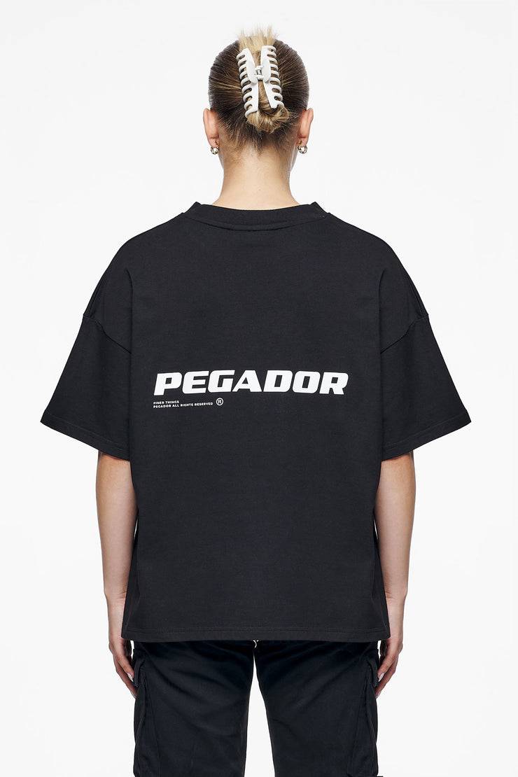 Pegador Culla Logo Heavy Oversized Tee Black