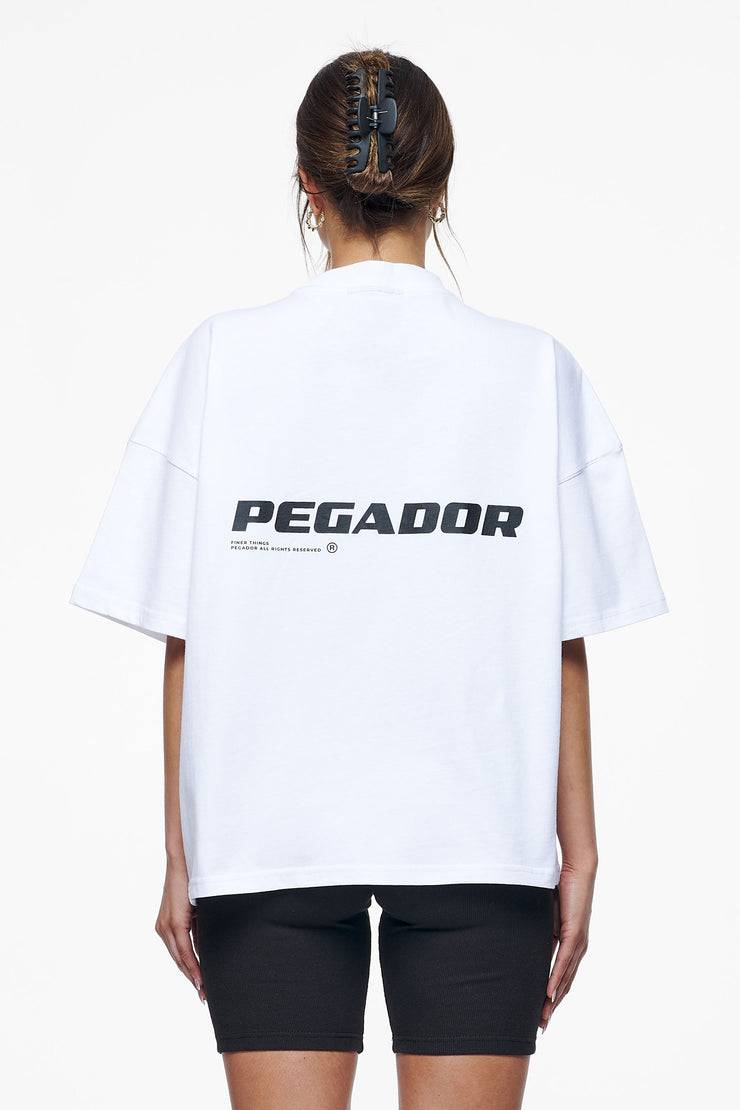 Pegador Culla Logo Heavy Oversized Tee White