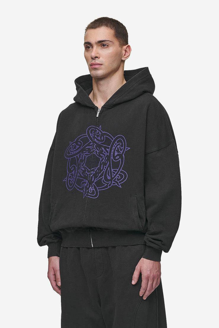 Pegador Dalk Boxy Sweat Jacket Vintage Black