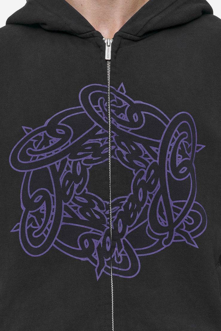 Pegador Dalk Boxy Sweat Jacket Vintage Black