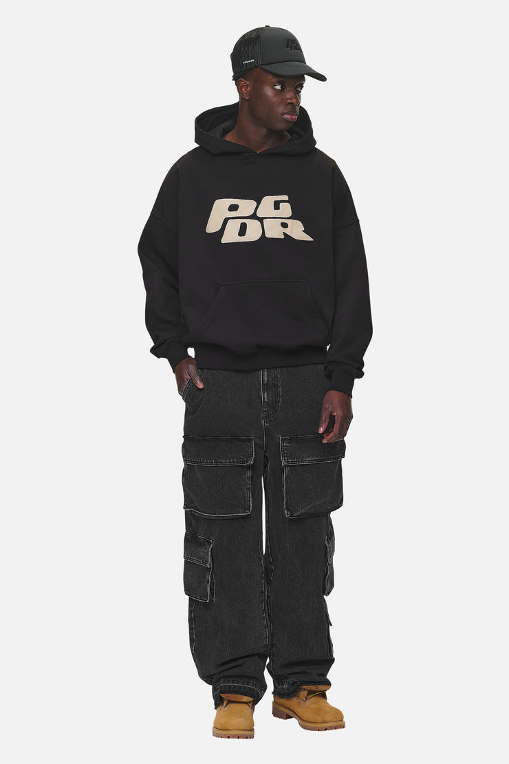 Pegador Danico Boxy Hoodie Washed Black