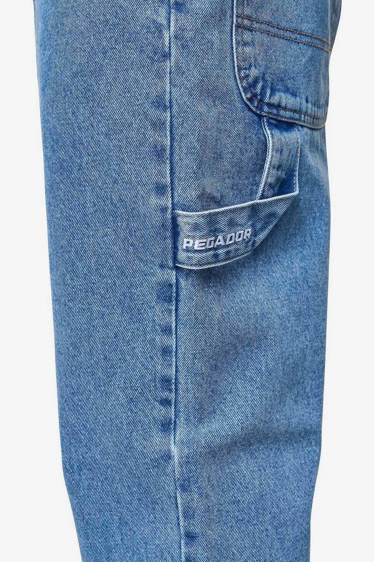 Pegador Daule Baggy Workwear Jeans Washed Blue