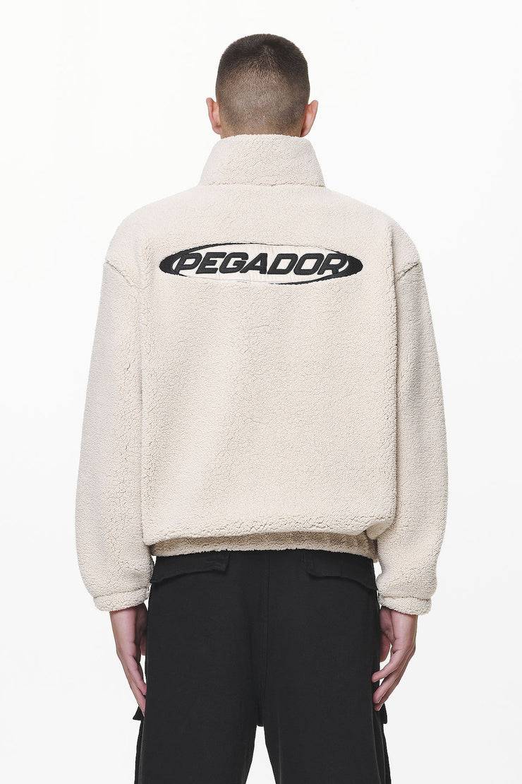 Pegador Defoe Teddy Halfzip Sweater Dust Cream