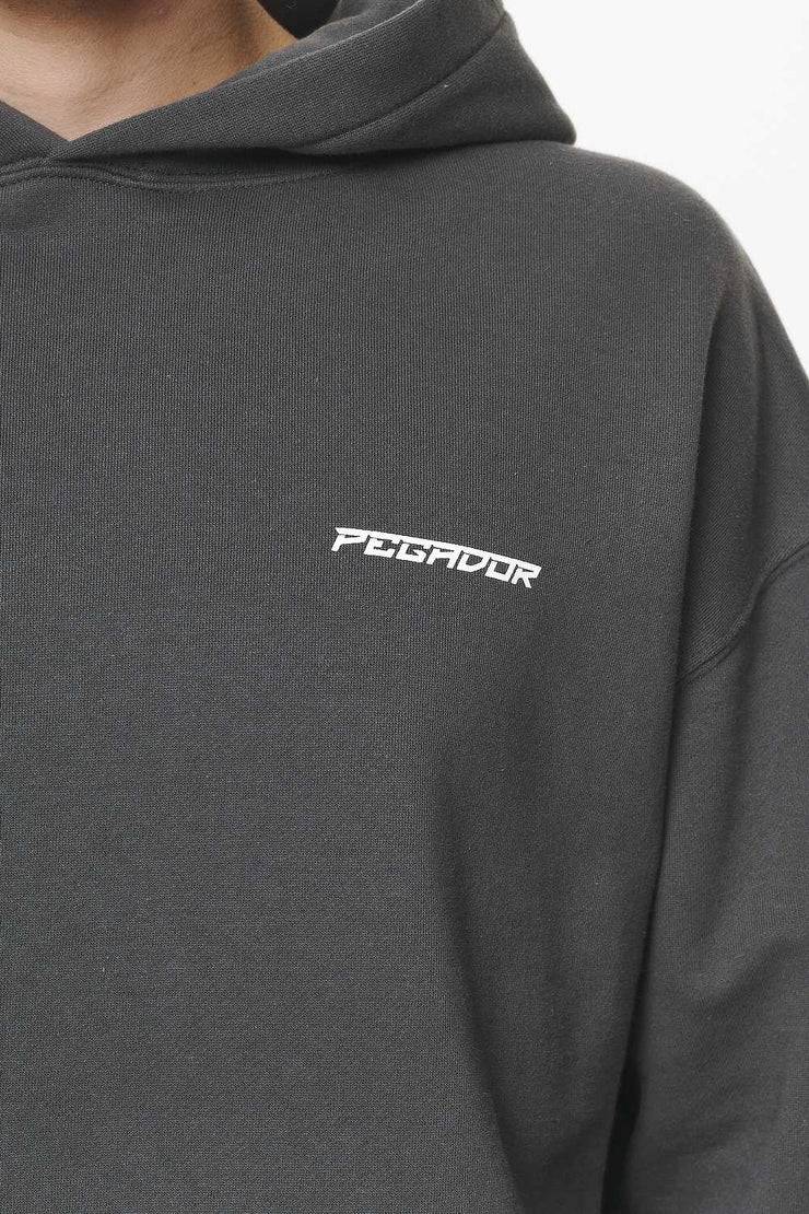 Pegador Devon Oversized Hoodie Washed Volcano Grey