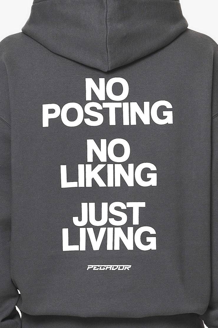 Pegador Devon Oversized Hoodie Washed Volcano Grey