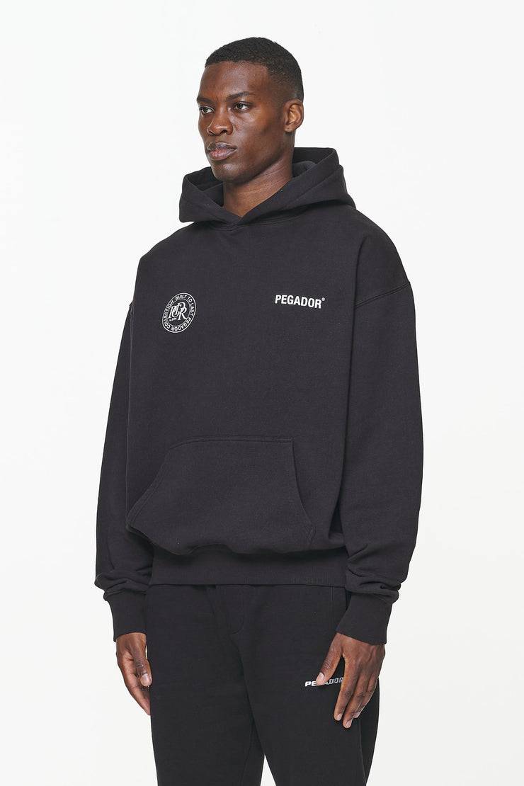 Pegador Dike Oversized Hoodie Vintage Onyx Black