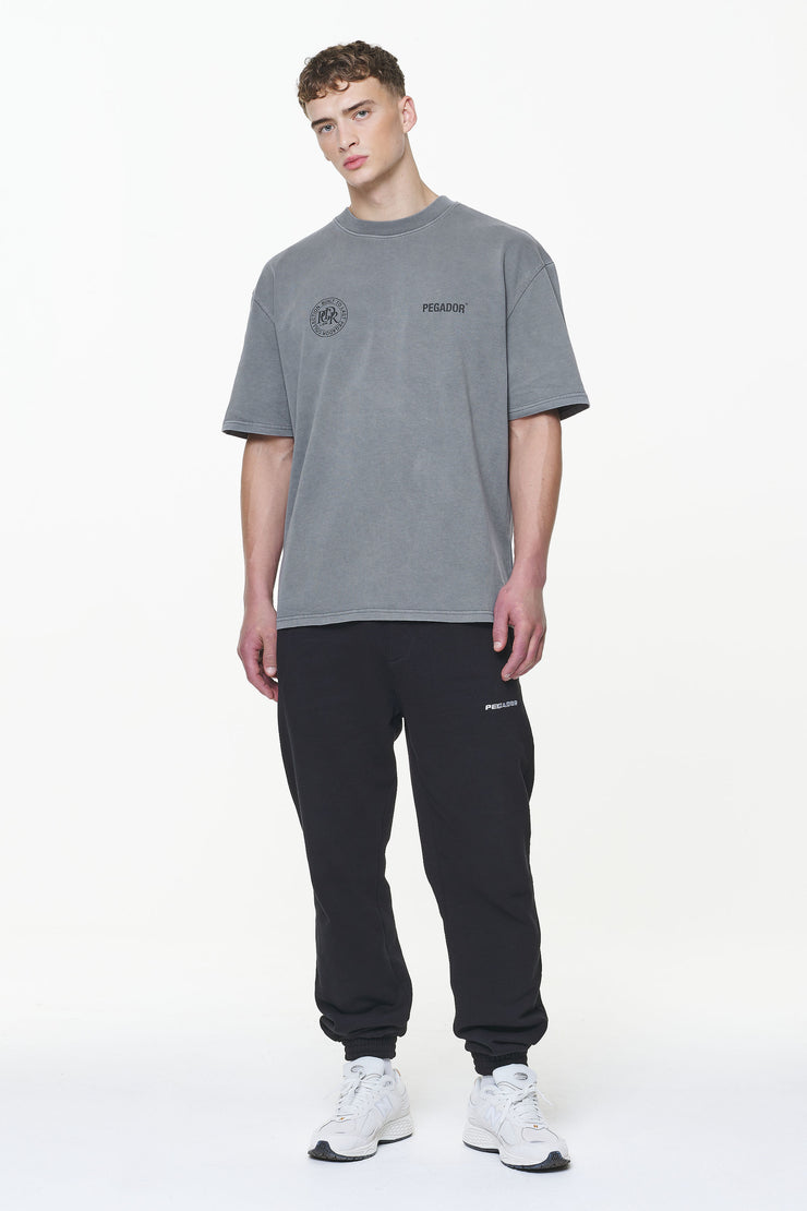 Pegador Dike Oversized Tee Vintage Grey