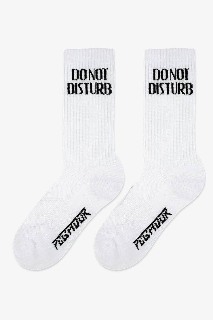 Pegador Do Not Disturb Socks White Black