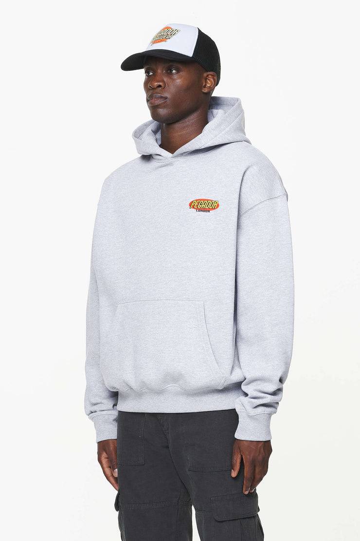 Pegador Docks Oversized Hoodie Grey Melange