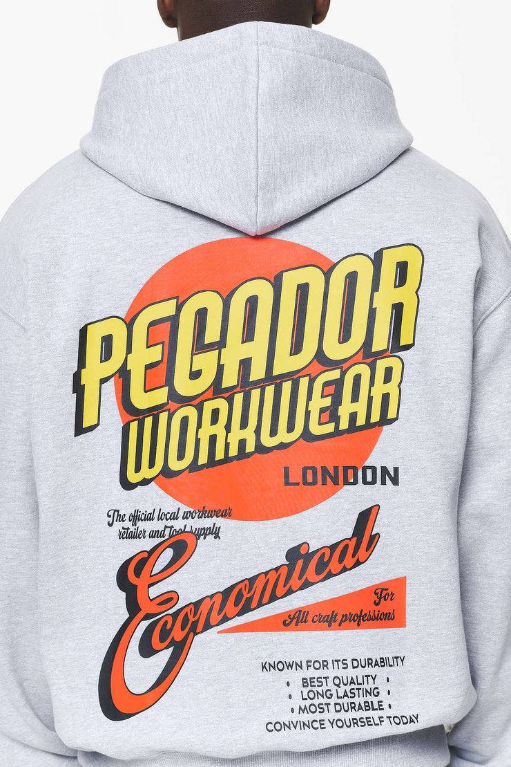 Pegador Docks Oversized Hoodie Grey Melange