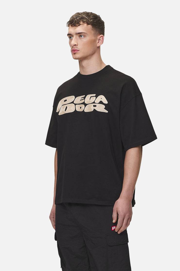 Pegador Drew Boxy Tee Washed Black