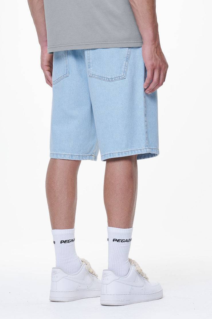 Pegador Earl Jeans Shorts Washed Light Blue