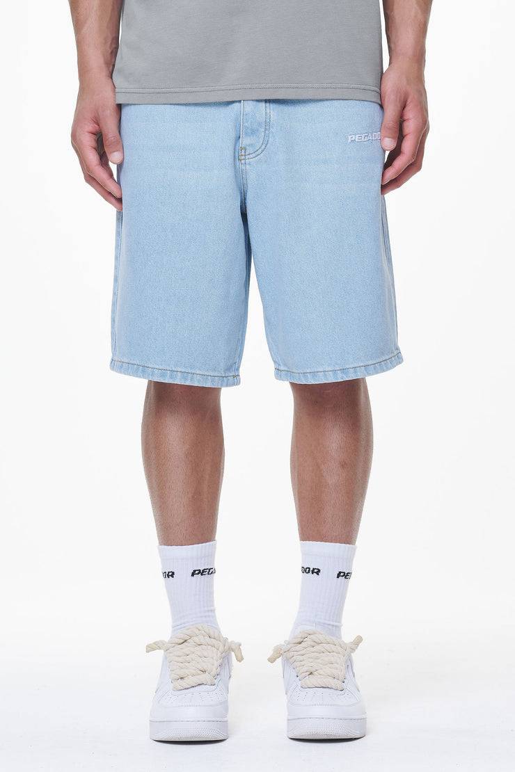 Pegador Earl Jeans Shorts Washed Light Blue