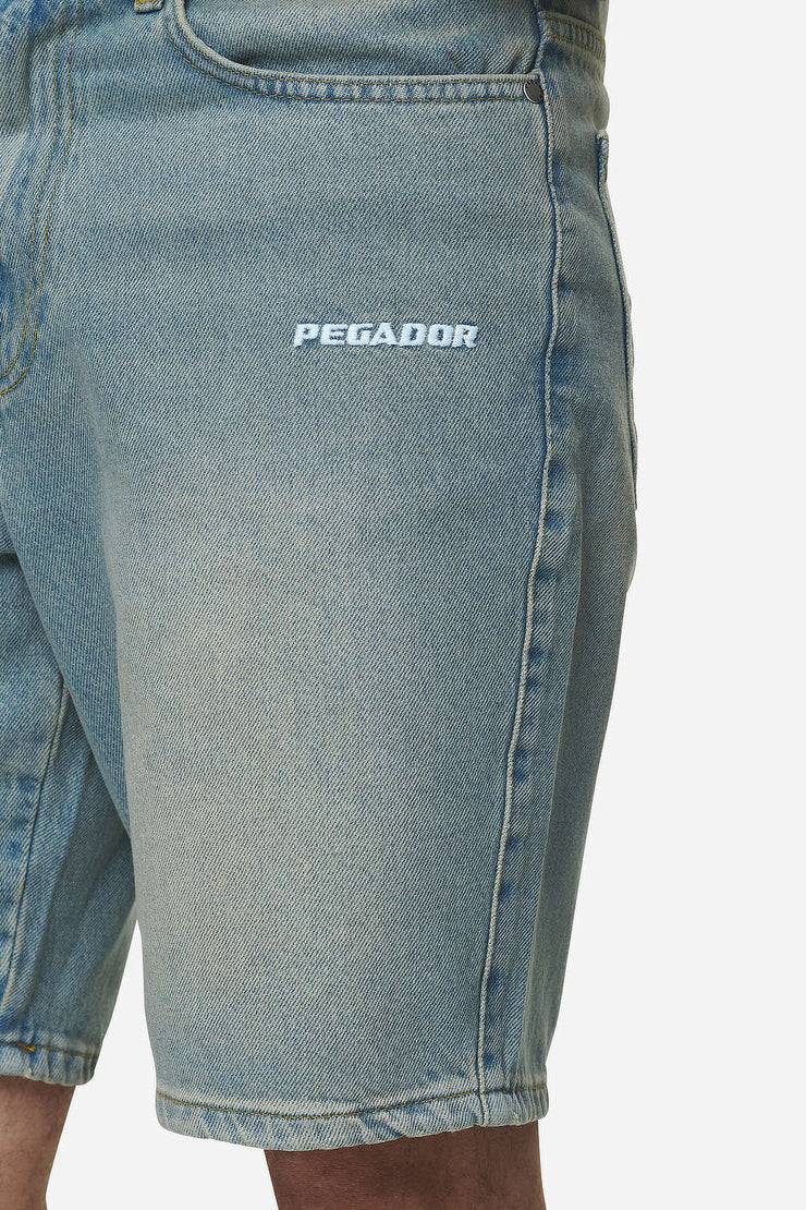 Pegador Earl Jeans Shorts Washed Vintage Blue